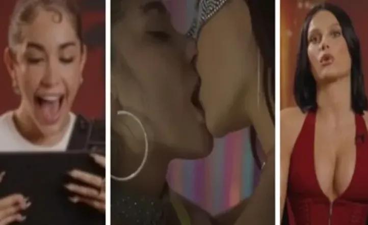 María Becerra y Valentina Zenere reaccionaron a su beso viral en la serie “En el barro”: “Es muy fuerte”