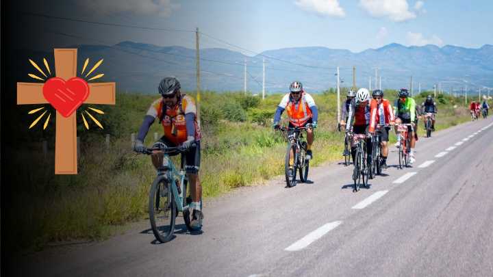 'No veníamos a competir'; 235 ciclistas participaron en peregrinación de Durango a Chalchihuites