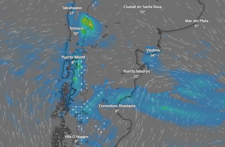 En dos provincias. Emiten alerta amarilla por lluvias y viento zonda para este martes