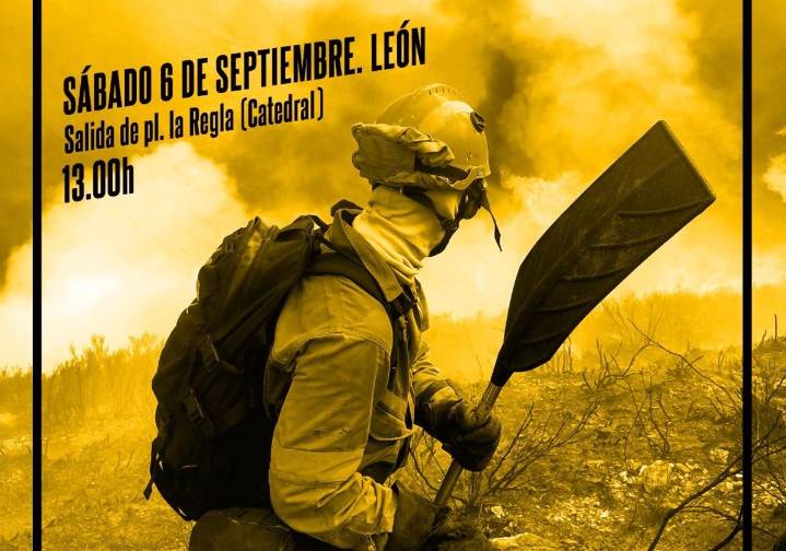Los bomberos forestales de León llaman a la sociedad a movilizarse