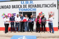 Inaugura DIF Estatal Unidad Básica de Rehabilitación en Tomochi