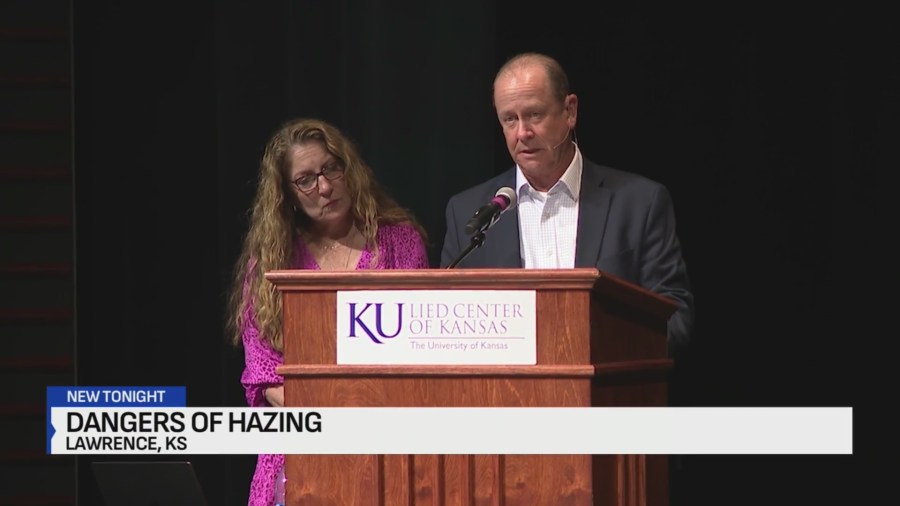 KU students hear from parents of PSU student who died in hazing incident