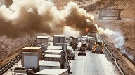 Commercial Vehicle Fire Closes Southbound I