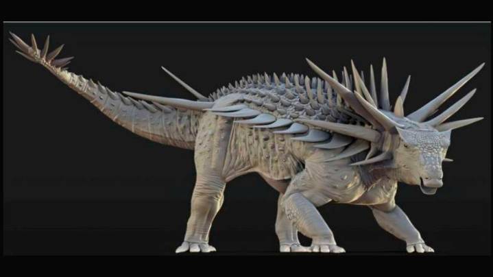 Púas de un metro y un cuerpo desproporcionado: así era el "dinosaurio punk" que sorprende a la ciencia