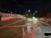 Lluvias en Juárez dejaron 20 viviendas inundadas y derrumbe de un cerro