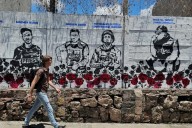 Periodistas caídos en Gaza, en un memorial callejero