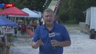 Wayne Hart spends some time at the Sweet Corn Festival