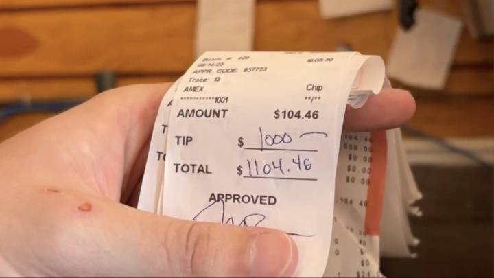 Dueño de restaurante en San Pablo recibe una propina de $1,000