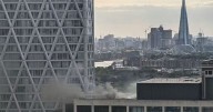 Fire breaks out in major London tower with black smoke seen