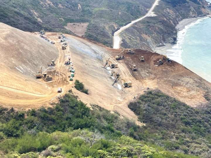 Regent’s Slide stabilization effective, repairs advance at Highway 1 site