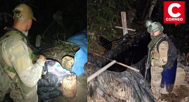 Vraem: Ejército y PNP destruyen laboratorio de droga en Río Tambo
