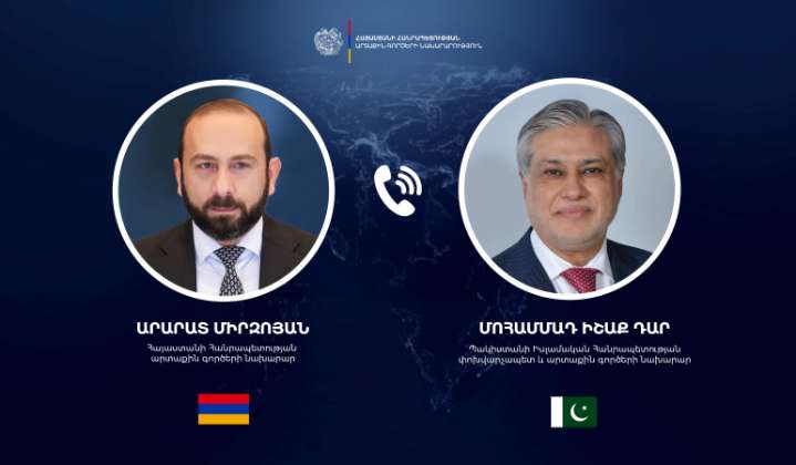 Los Cancilleres de Armenia y Pakistán, país que no reconoce a Armenia, mantuvieron una conversación telefónica