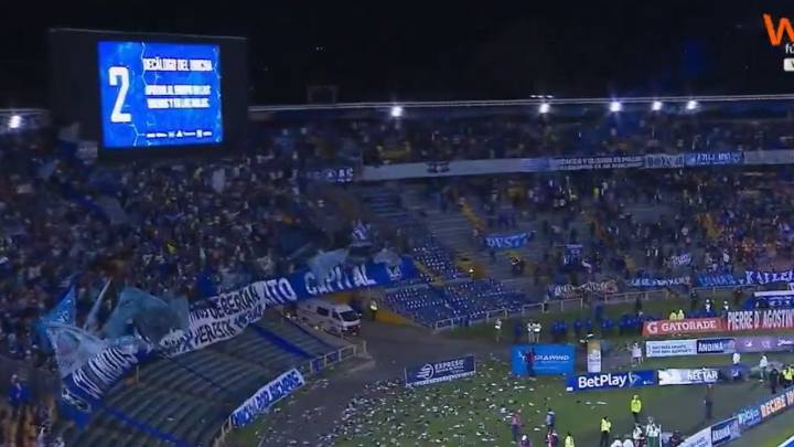 Suspenden el Millonarios vs. Unión Magdalena: hinchas armaron caos en El Campín