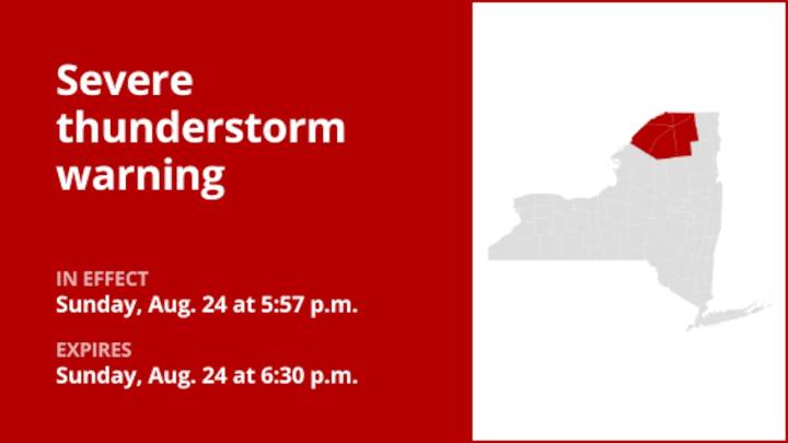 NY weather update: Thunderstorms with quarter-sized hail in Franklin and St. Lawrence counties