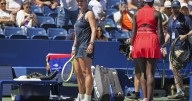 A racket vibration dampener gets lost, then found after a lengthy search at the US Open
