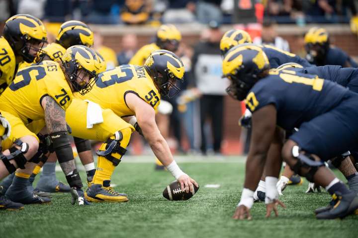 Michigan’s offensive line has a new attitude that has coaches taking notice