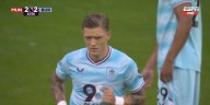 Comentarista de ESPN le cambió la nacionalidad a Oliver Sonne en su debut de Premier League ante Manchester United: lo llamó francés
