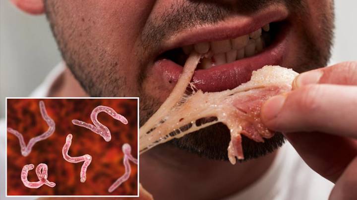 Doctors warn after a man suffers brain parasites from eating undercooked bacon
