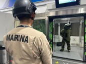 En el AICM realizan simulacro de seguridad