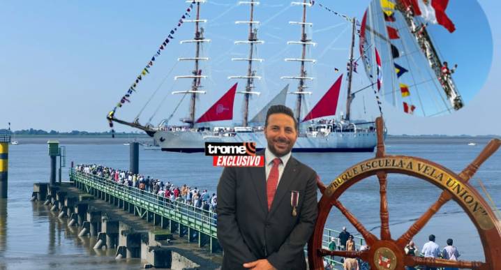 B.A.P. Unión en Alemania: Claudio Pizarro entre visitantes del buque que lleva el ‘corazón del Perú al mundo’ Buque de la Marina muestra a europeos nuestra gastronomía, danzas, textilería de alpaca, q