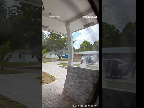 WATCH: Gunmen open fire on Florida home #shorts #foxnews #news #fox #shooting #crime #doorbellcam