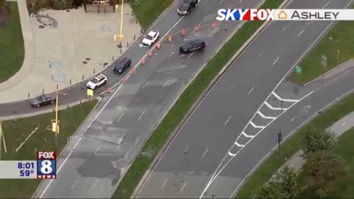 Water main break closes Shoreway in rush hour