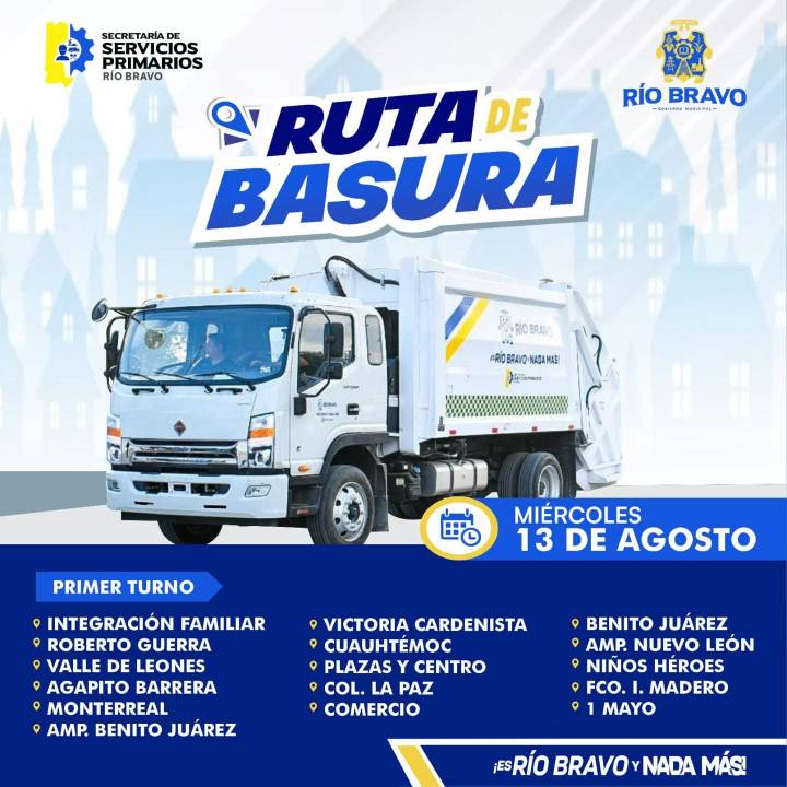 Recolección de basura del día de hoy
