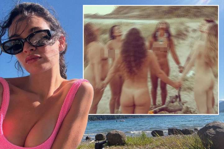 Lily James strips completely naked to celebrate end of filming on latest Hollywood movie