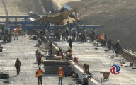 Nuevo accidente en el Viaducto Elevado; grúa cayó sobre la estructura
