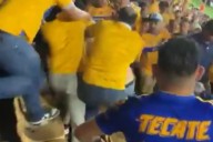 Aficionados se pelean adentro y fuera del estadio en partido Tigres