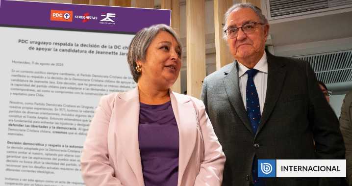 Partido Demócrata Cristiano de Uruguay respalda apoyo de la DC de Chile a Jeannette Jara