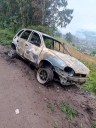Encuentran carro totalmente incinerado en zona rural de Ipiales