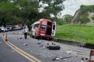 Grave accidente en la troncal del Magdalena Medio dejó cuatro heridos en Santander