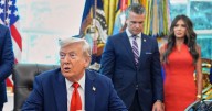 Donald Trump pictured with bruise-like mark on his hand as questions raised over his health