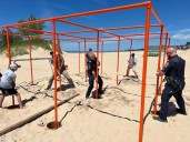 This Lake Michigan beach just added 2 wildly popular games for visitors to enjoy