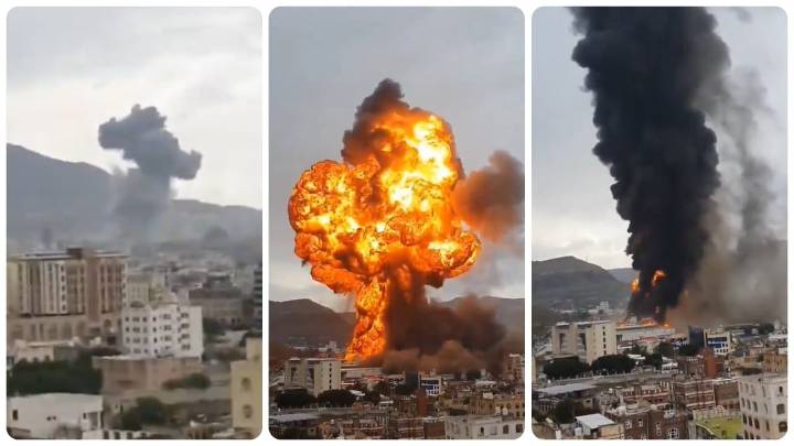 Israel lanza una ola de ataques contra la capital de Yemen tras el impacto de un misil de racimo hutí