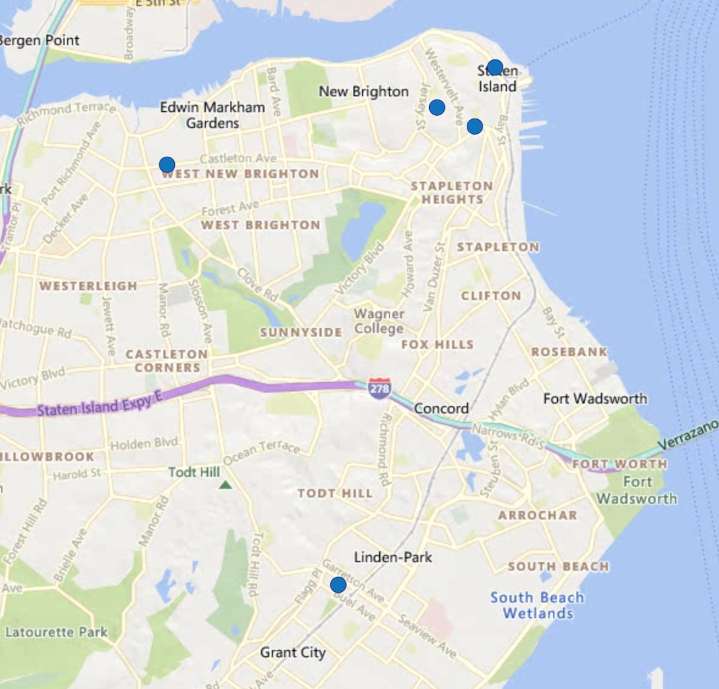 There were 5 robberies reported on Staten Island from Aug. 11 to 17. Here’s where