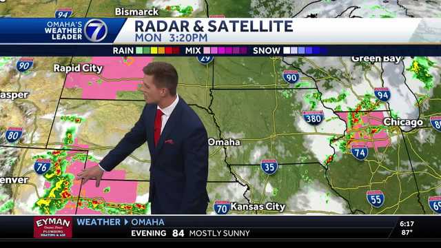 Some storms around early Tuesday morning