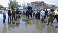 Aplican Plan Marina ante afectación por lluvia en colonias de Ecatepec