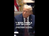 President Trump reacts to Travis Kelce and Taylor Swift's engagement