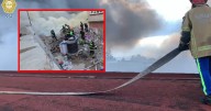 VIDEO | Fuerte incendio se registra en fábrica de peluches en Iztacalco