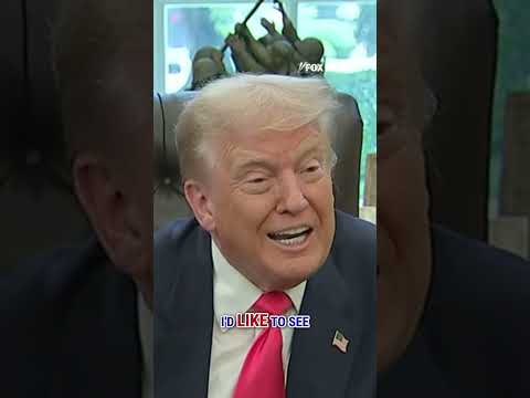 LISTEN: President Trump shares his goals for Putin meeting #trump #putin #shorts #conflict