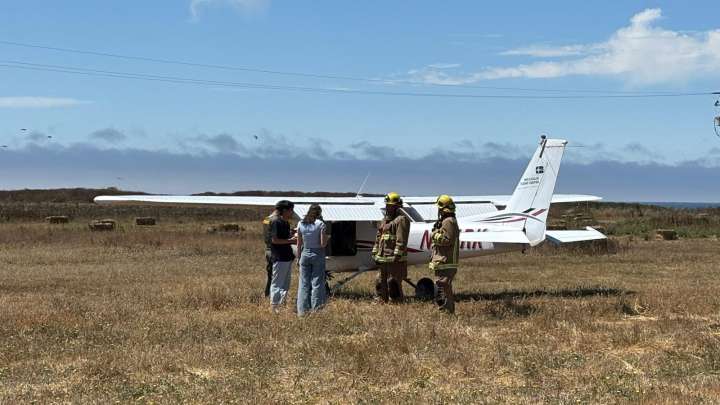 Plane makes emergency landing in state park near Santa Cruz