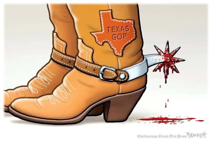 Cartoon: Everything's bloodier in Texas