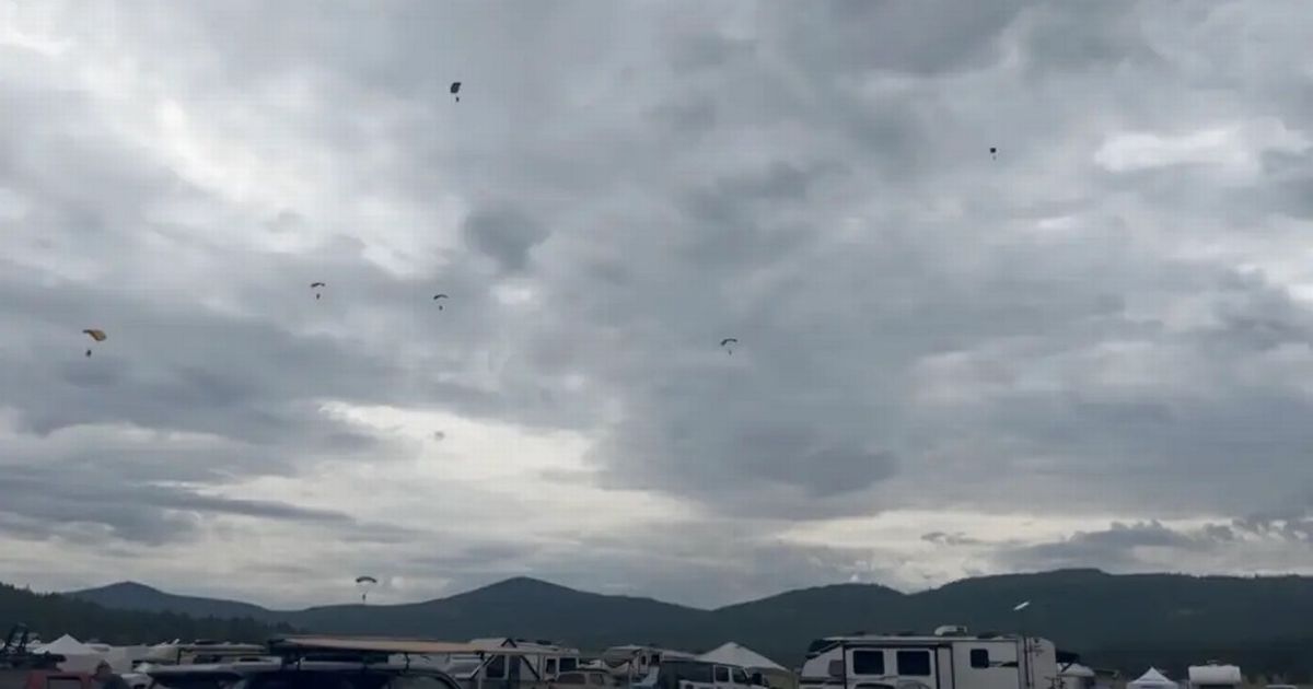 Skydiver dies after midair crash with other jumper in front of horrified festival crowd