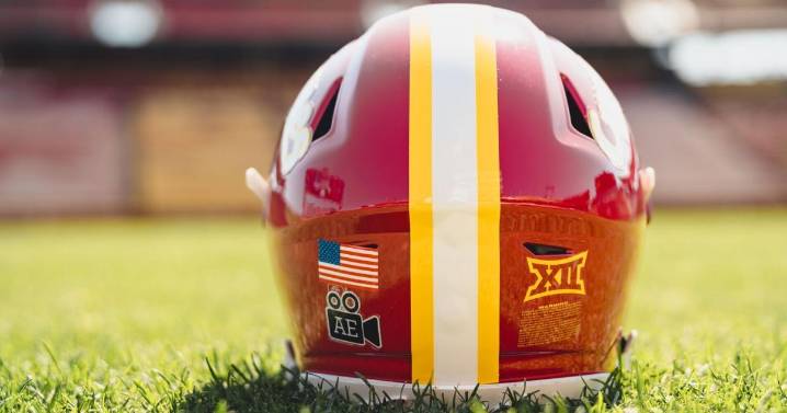 Iowa State football reveals helmet decals in honor of former video specialist Alex Ernst