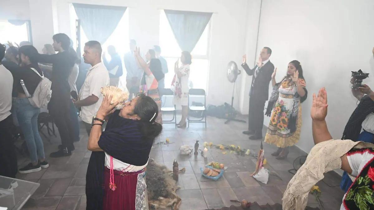 Con ritual indígena inicia ciclo escolar en la Universidad Intercultural de Michoacán