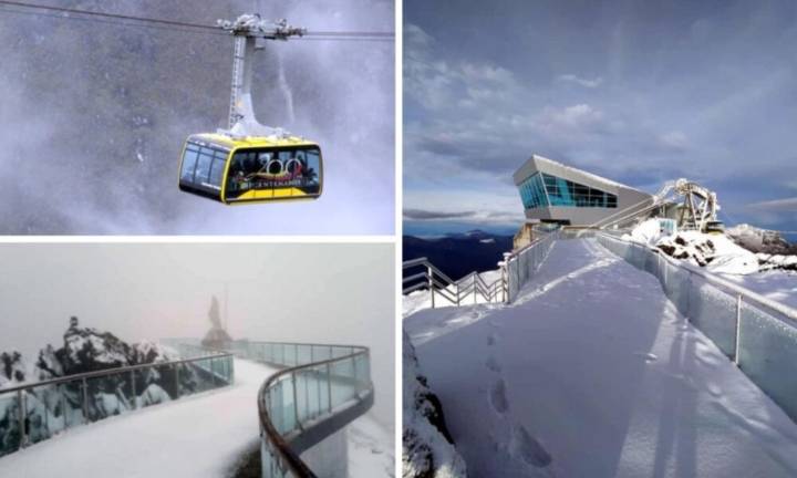 El Pico Espejo en Mérida amaneció cubierta de nieve