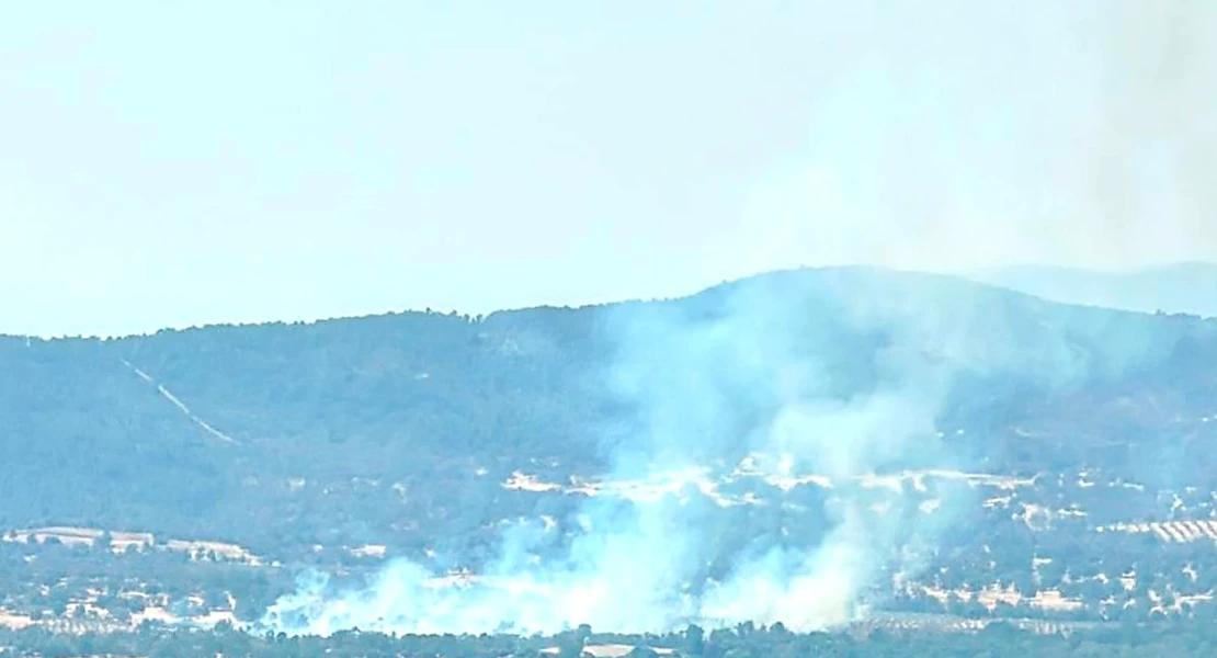 Operativo de emergencia en Cilleros para contener un fuego declarado al mediodía