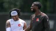 How have Shedeur Sanders, Gage Larvadain developed bond with Browns